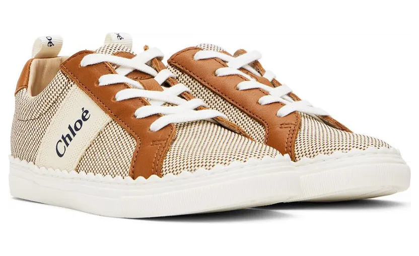 Chloé Kids Brown Lauren Sneakers (C19163) (4)