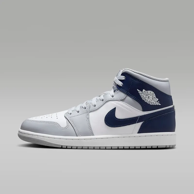 Air Jordan 1 Mid “Wolf Grey Midnight Navy” (DQ8426-104)