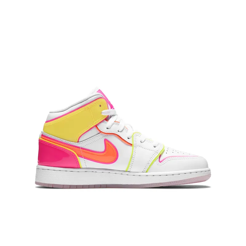 Air Jordan 1 Mid SE Edge Glow (GS) (2020) (CV4611-100)
