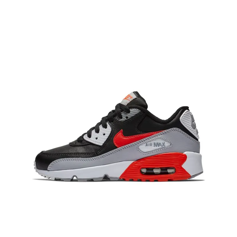 Nike Air Max 90 LTR Dark Grey Bright Crimson (GS) Black/Wolf Grey/Bright Crimson (833412-024)