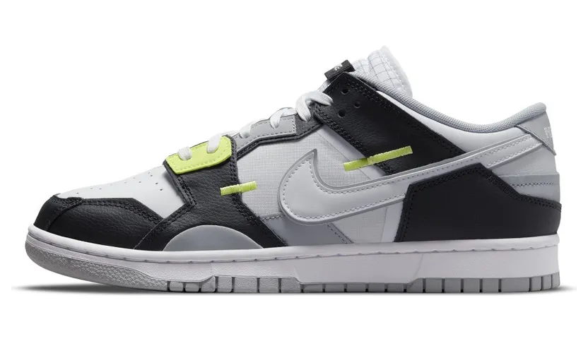 Nike Dunk Low Scrap Grey Wolf Light Lemon Twist (DC9723-001)