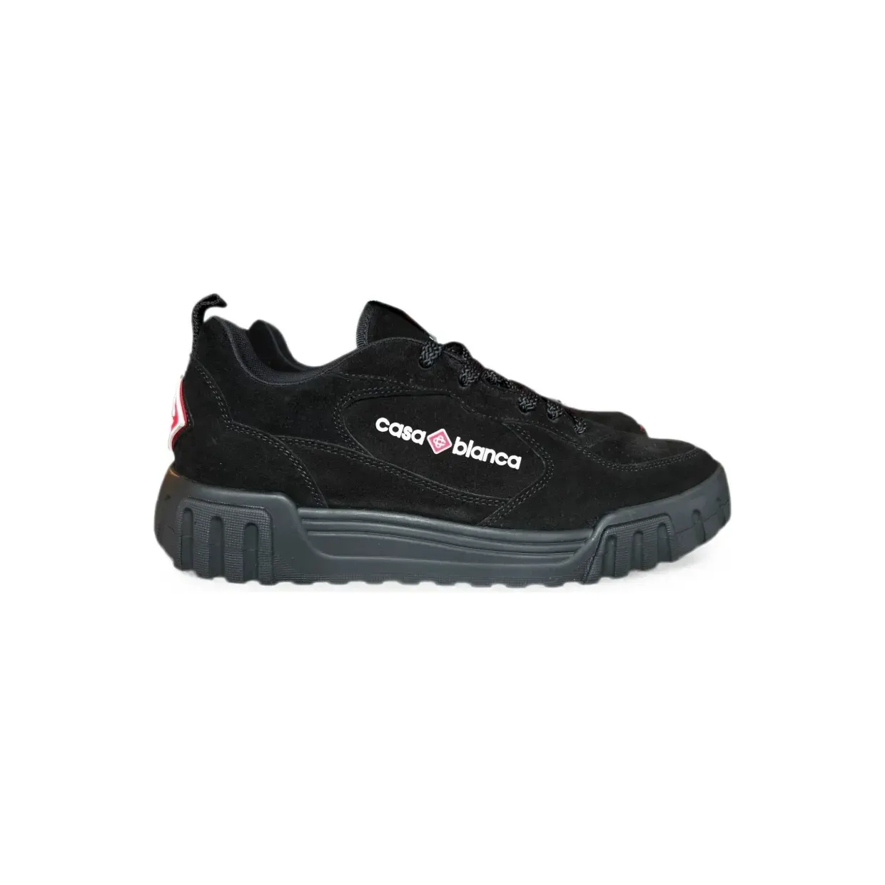 Casablanca Court mit Wildlederdetail “Black” (APF26SNK01714M)