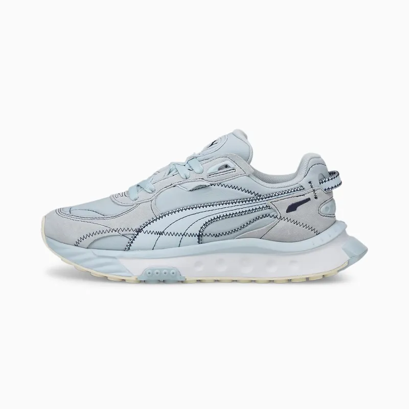 Women’s PUMA Wild Rider Embroidered Arctic Ice/White (383698-04)