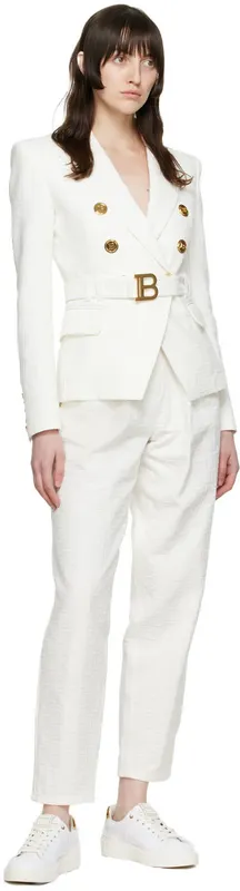 Balmain White B Court (XN0VI690TCSO)