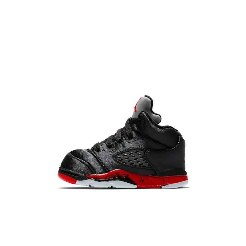 Jordan 5 Retro Satin Bred (TD) Black/University Red (440890-006)