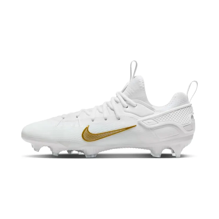 Nike Huarache 9 Elite Low LAX “White / Metallic Vivid Gold” (FD0089-100)