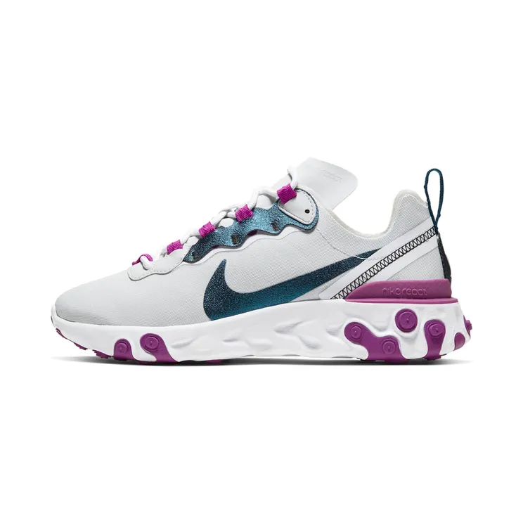 Nike React Element 55 SE “Photon Dust / Vivid Purple / White / Valerian Blue” (CN3591-002)
