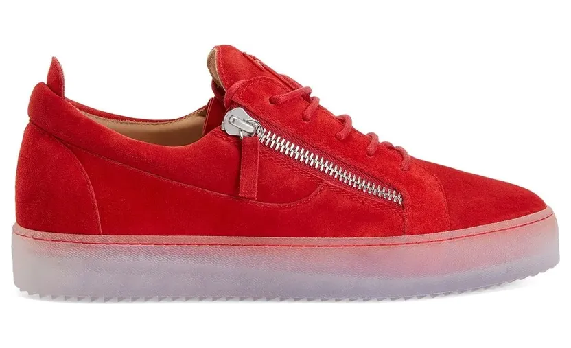 Giuseppe Zanotti Frankie Sneakers mit doppeltem Reißverschluss – Rot (RM30004003)
