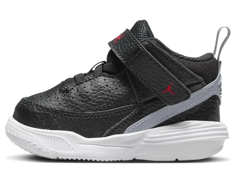 Jordan Max Aura 5 TD “Black White Cement Grey University Red” (DZ4355-061)