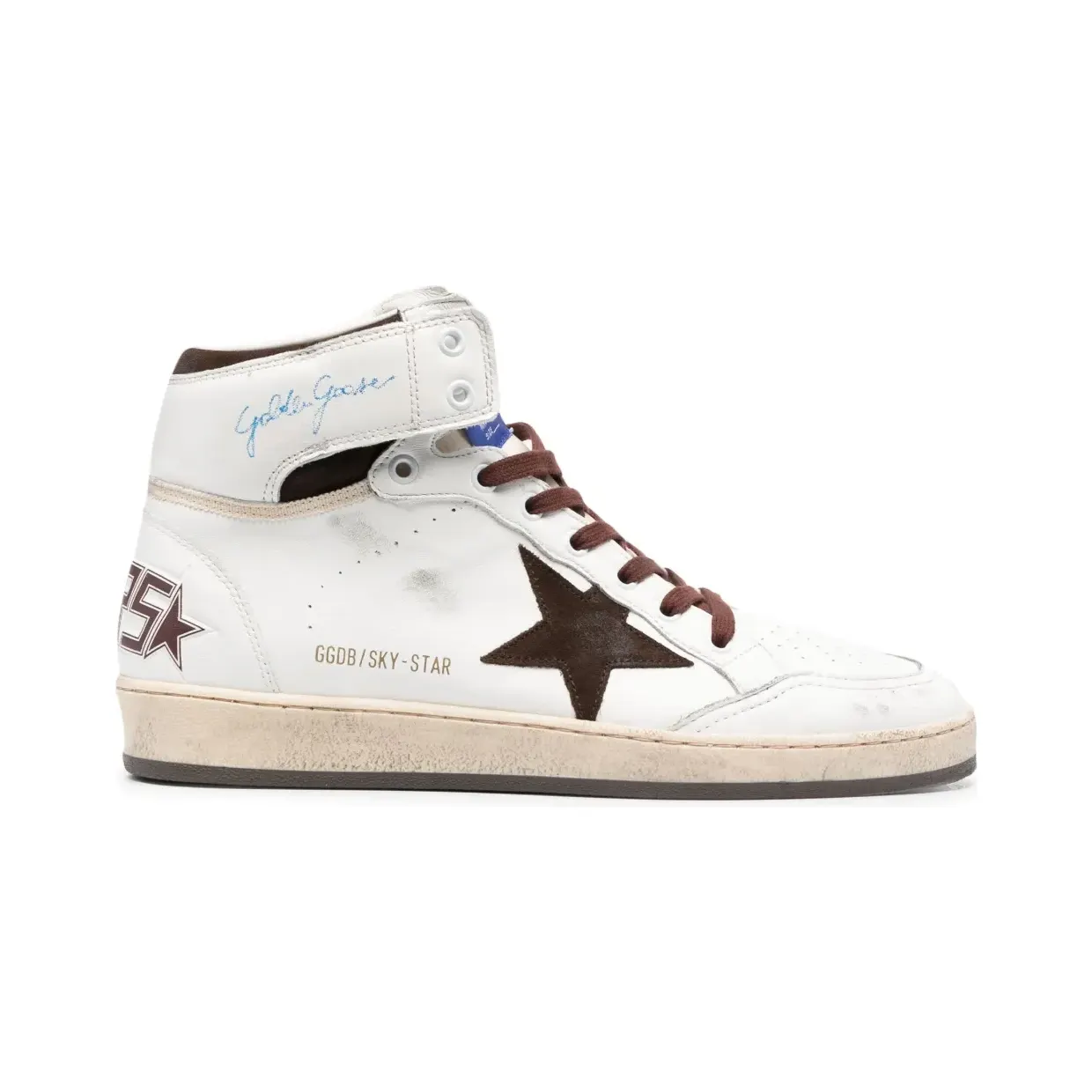 Golden Goose Sky-Star High-Top-Sneakers “White” (GMF00230F004005)