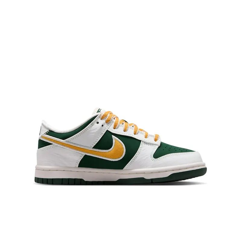 Nike Dunk Low LV8 GS “Sail / Fir / University Red / University Gold” (IV5971-100)