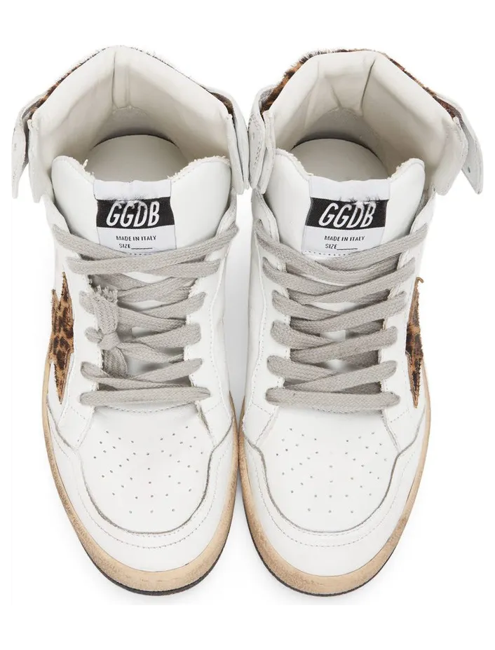 Golden Goose White Leopard Sky Star Sneakers (F00230.F002193.10805) (5)