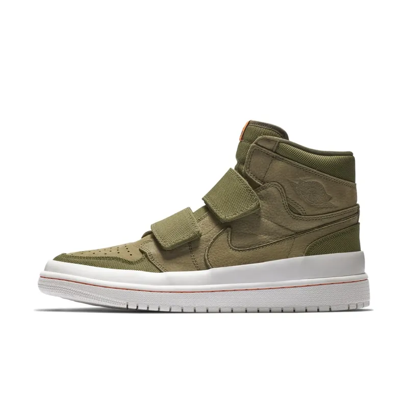 Jordan 1 Retro High Double Strap Olive Canvas Olive Canvas/Light Bone-Cone (AQ7924-305)
