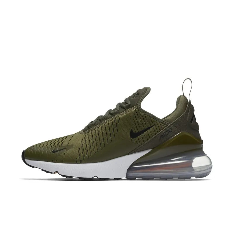 Nike Air Max 270 Medium Olive Medium Olive/Black-Total Orange-White (AH8050-201)