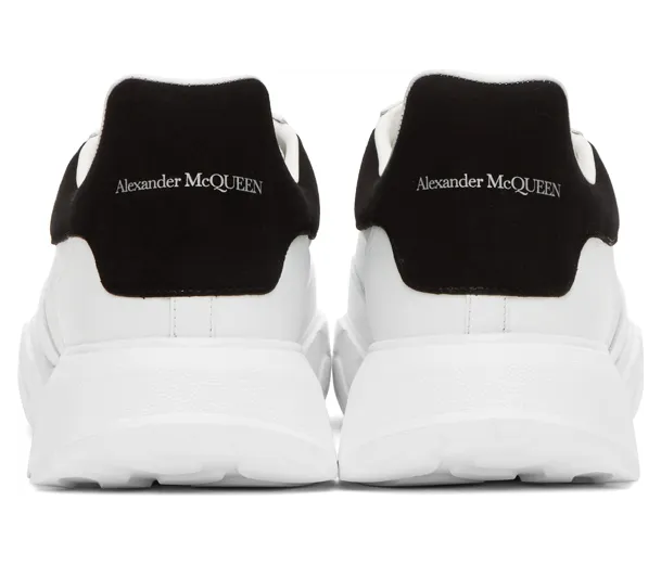 Alexander McQueen White & Blue Low Sneakers (634619WHZ96) (4)