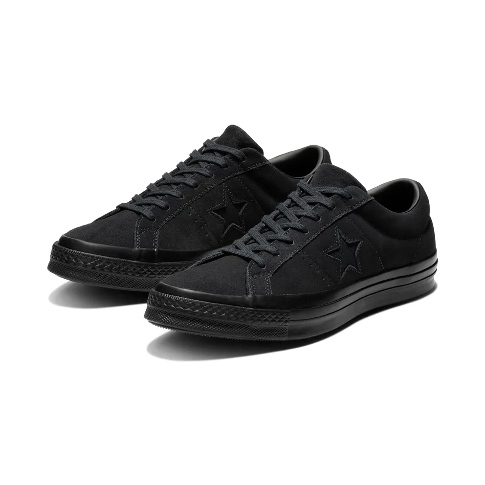 Converse One Star Suede Triple Black Low Top (162950C)