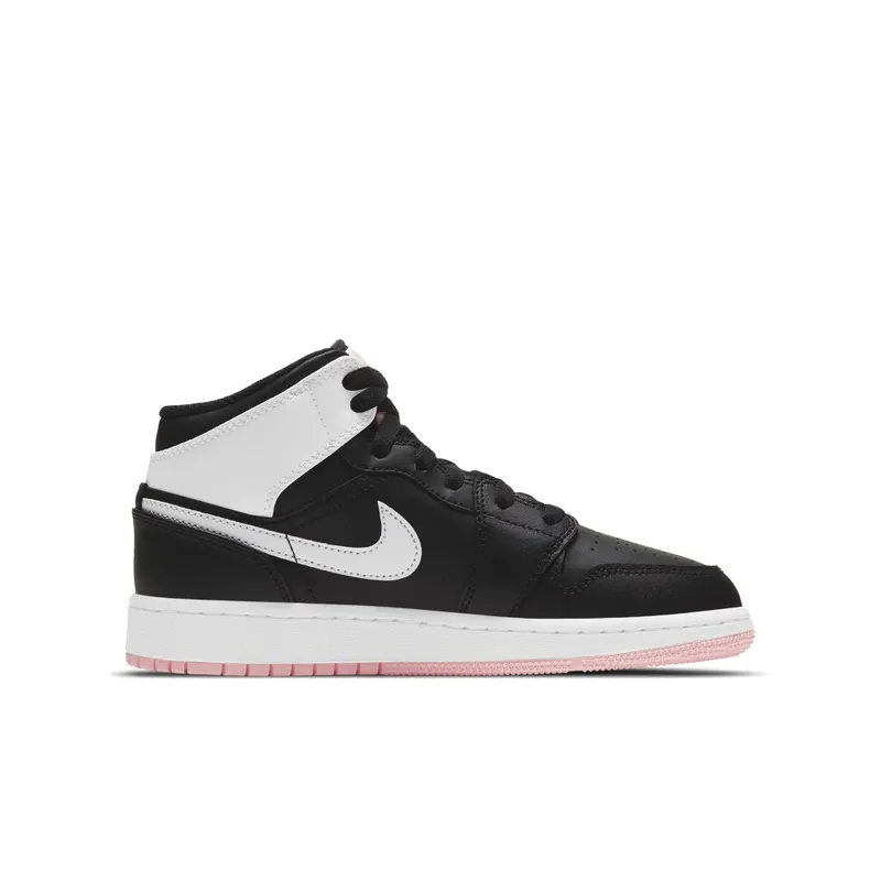 Jordan 1 Mid Arctic Pink Black (GS) Arctic Pink/Black-White (555112-061)