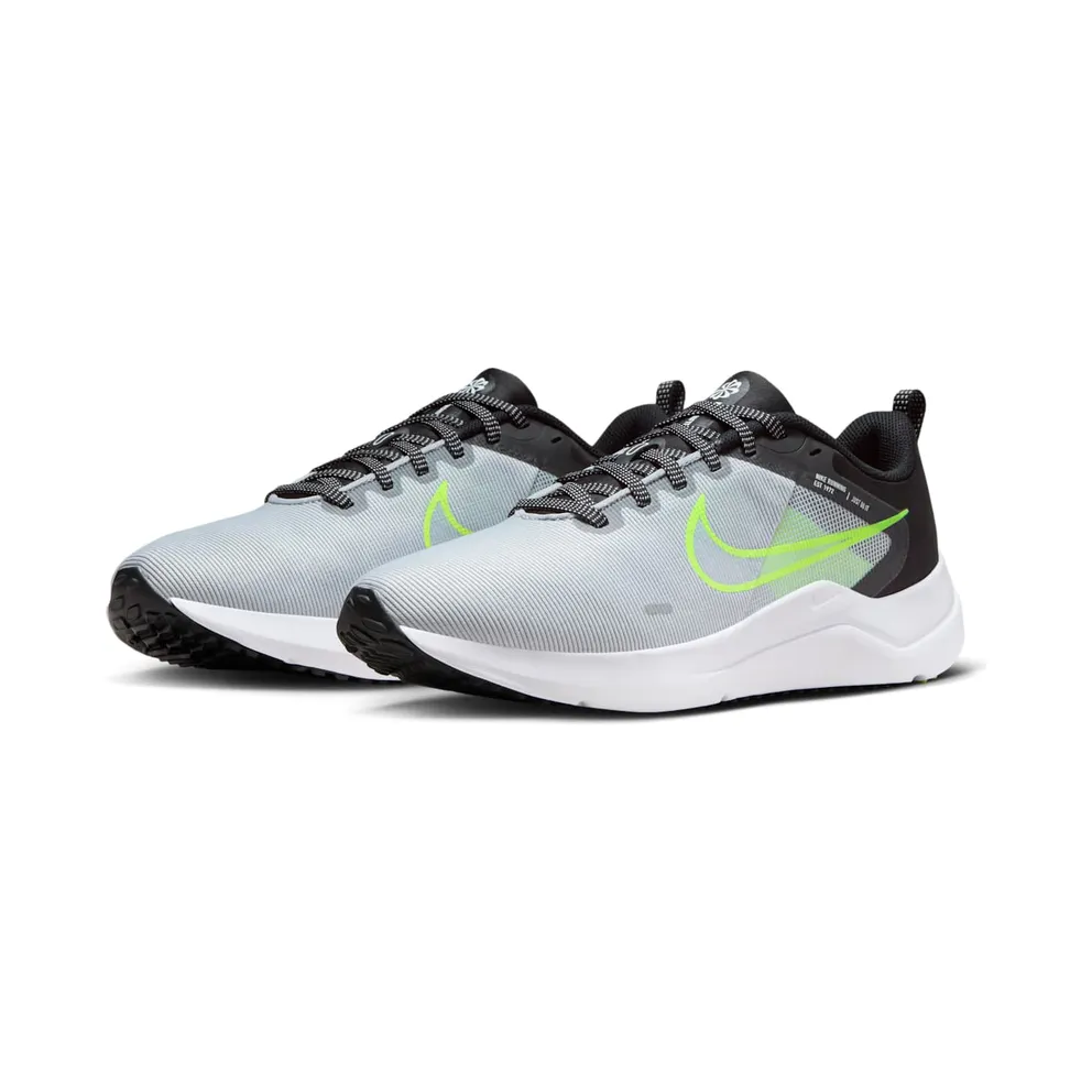 Nike Downshifter 12 “Wolf Grey / Black / Volt / White” (DD9293-011)
