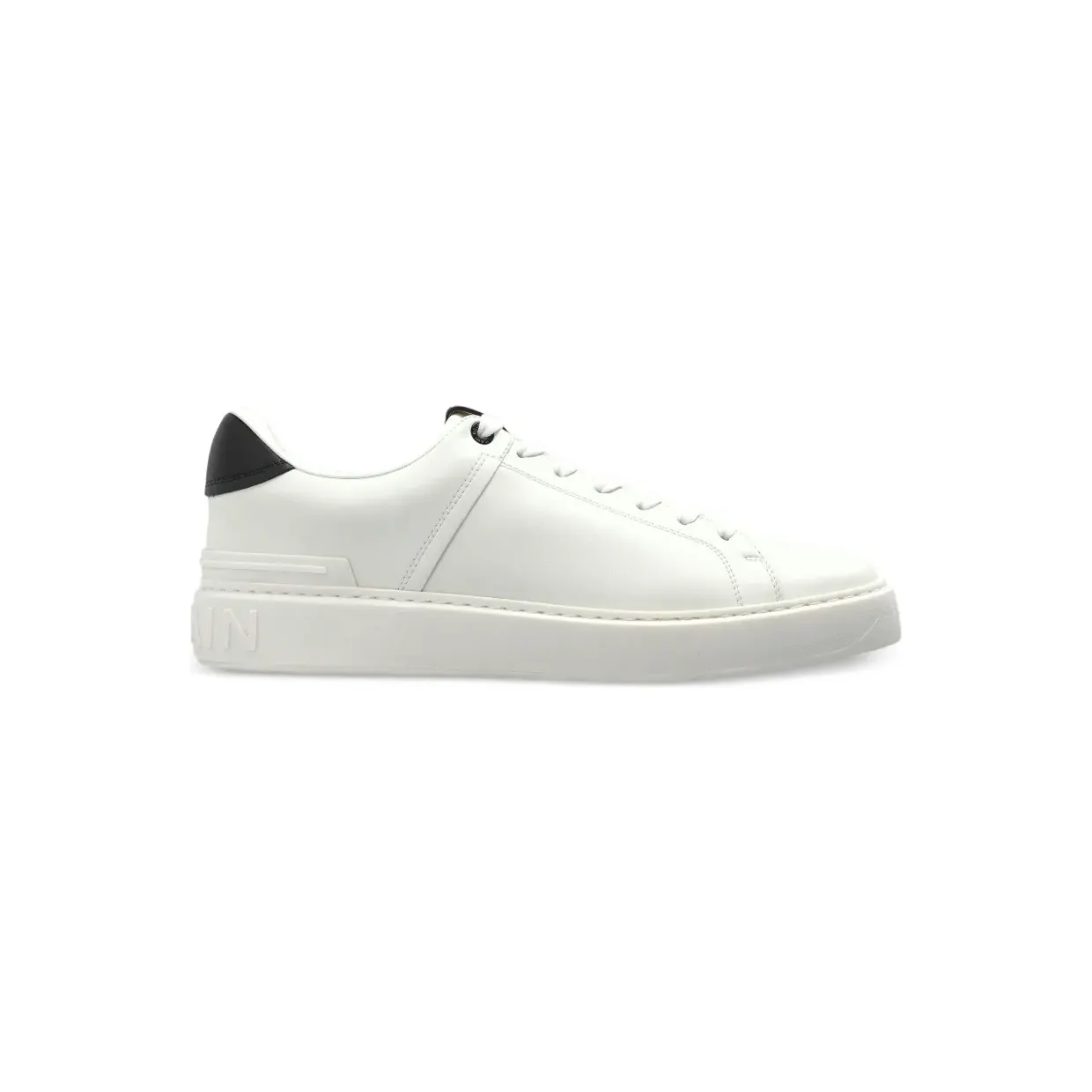 Balmain B-Court leren “White” (GM0VI288LVTR)