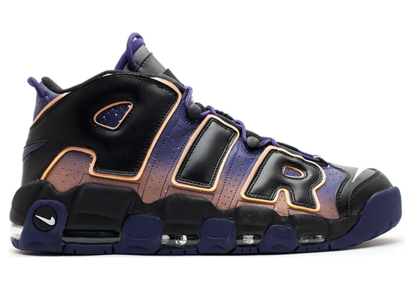 Nike Air More Uptempo Hoh ‘Dusk To Dawn’ Black/White-Orng Chalk-Nght Bl (553546-018)
