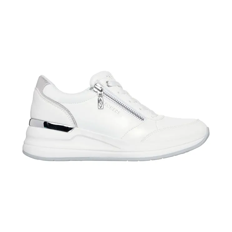 Skechers Skech White Duraleather / Metallic Suede (177341-WHT)