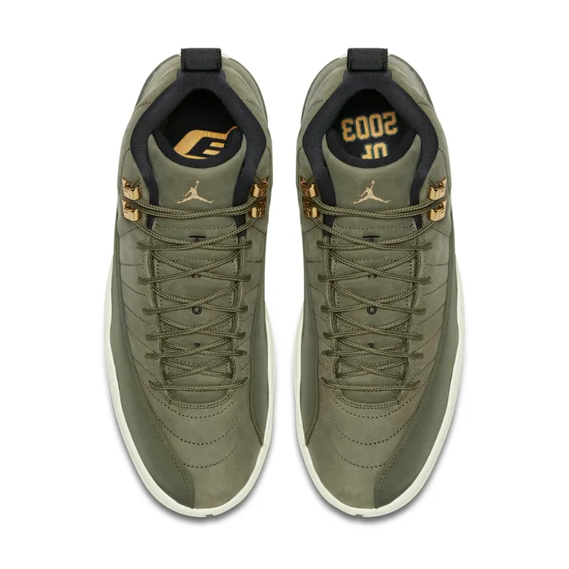 Jordan 12 Retro Chris Paul Class Of 2003 Olive Canvas/Black-Sail (130690-301)