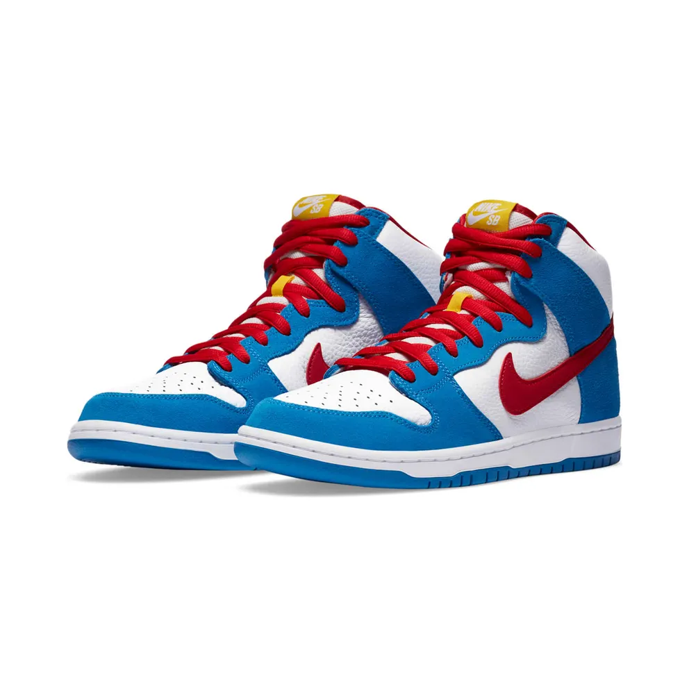 Nike SB Dunk High Doraemon Light Photo Blue/Light Photo Blue-Speed Yellow-University Red (CI2692-400)