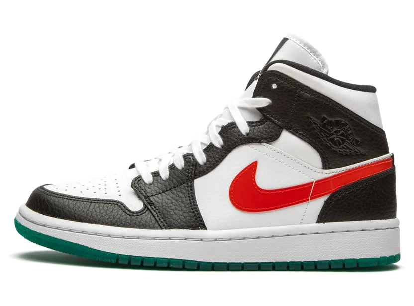 Jordan 1 Mid Alternate Swooshes Red Yellow (W)
