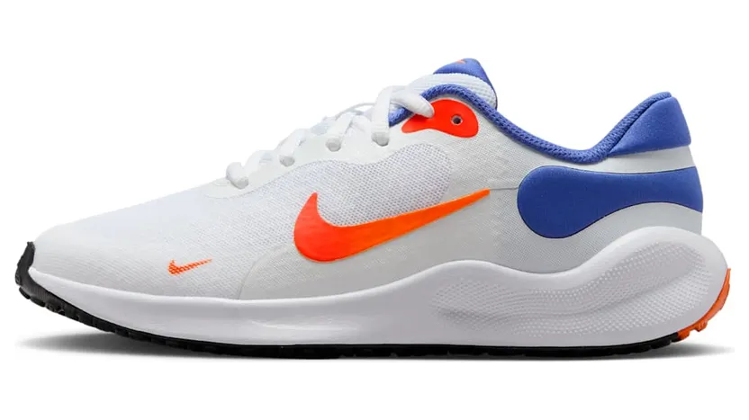 Nike Revolution 7 White Astronomy Blue Total Orange Team Orange (FB7689-102)