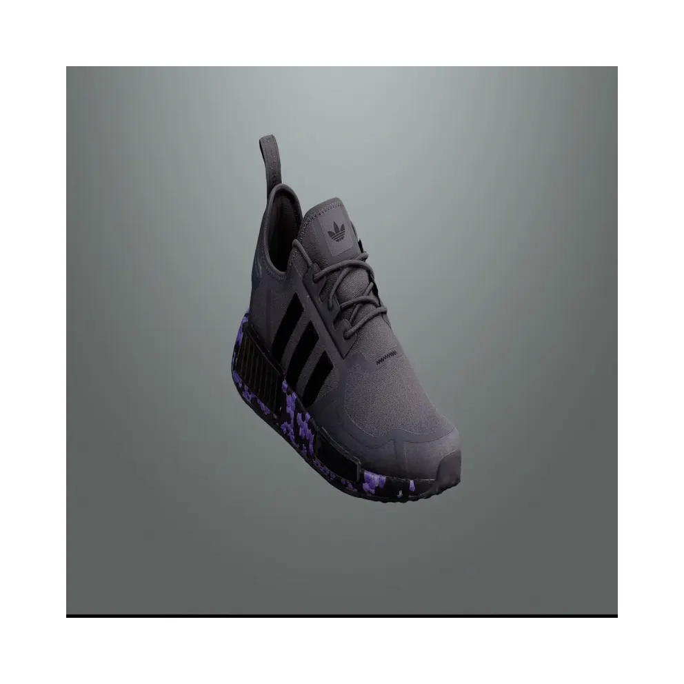 Adidas NMD_R1 Grey Five / Core Black / Purple Rush (GW5636)