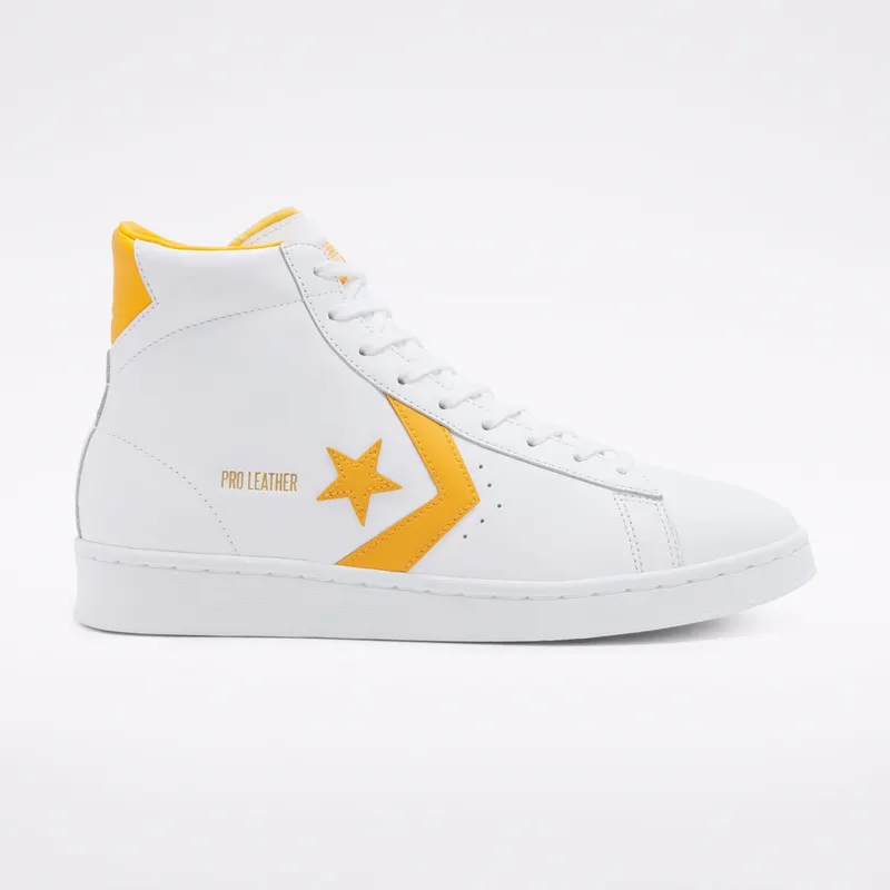Converse Pro Leather Hi White Amarillo White/Amarillo-White (166812C)
