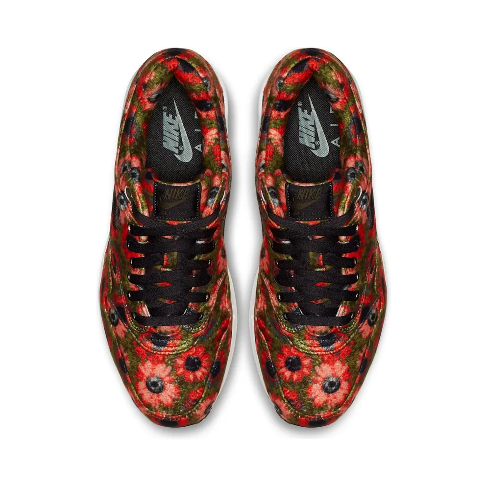 Nike Air Max 1 Solar Daisy Black/Black-Flash Crimson-Faded Spruce (858876-003)