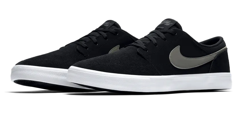 Nike SB Solarsoft Portmore II Skateschoen voor heren Zwart (880266-001)