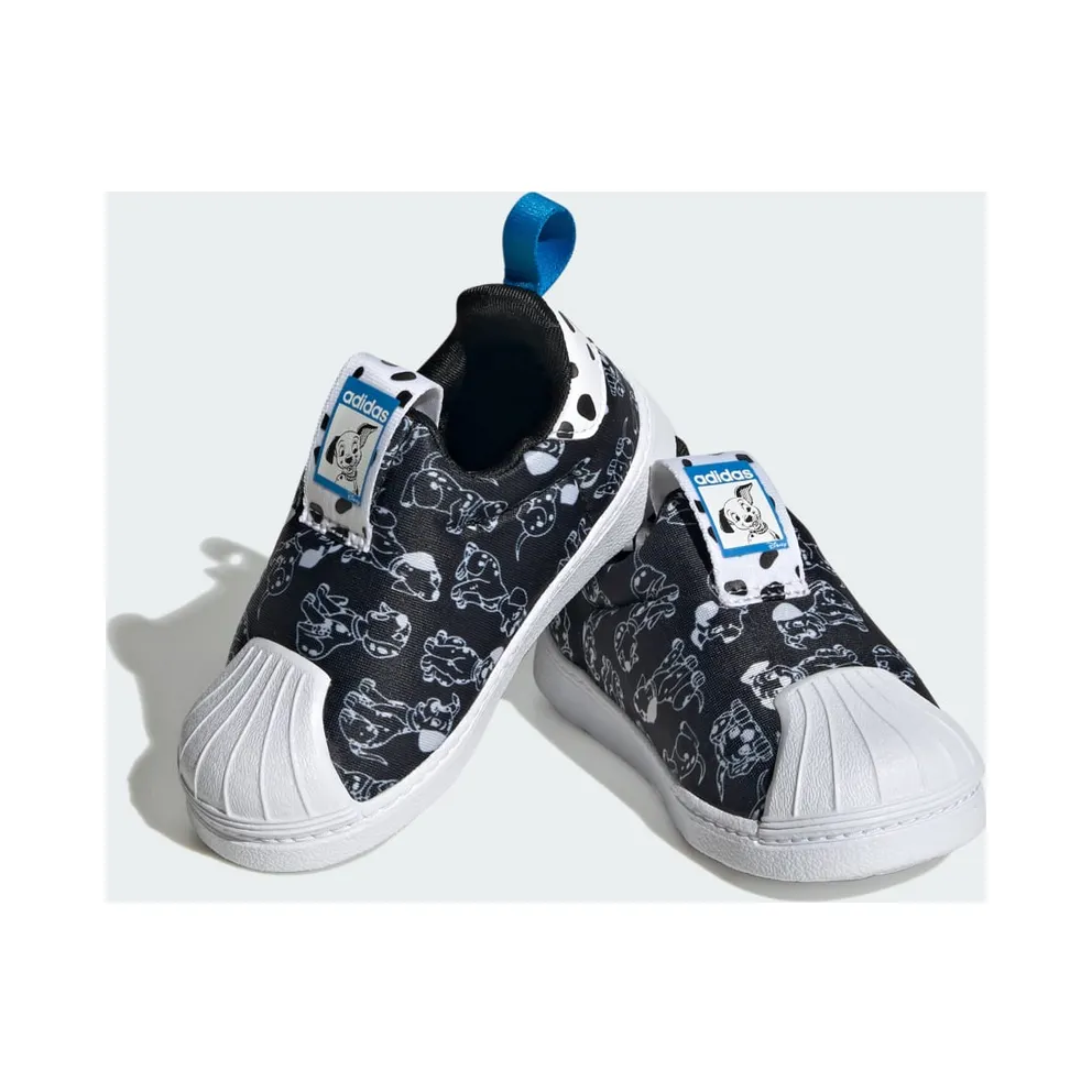 adidas Originals x Disney 101 Dalmatiërs Superstar 360 Kids Core Black / Cloud White / Bright Blue (ID9711)