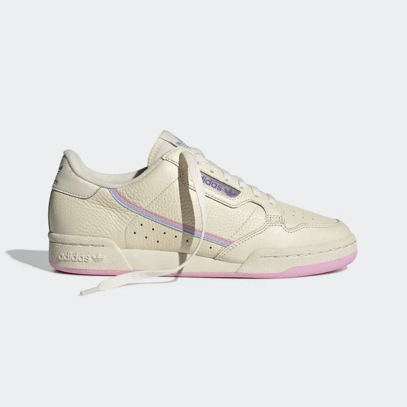 adidas Continental 80 Ecru Tint True Pink (W) Ecru Tint/True Pink/Periwinkle (G27726)