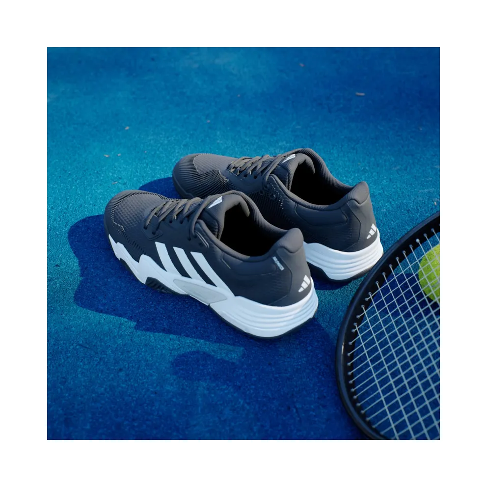 Adidas Solematch Control 2 Tennis Shoes Core Black / Cloud White / Silver Metallic (IF9112)