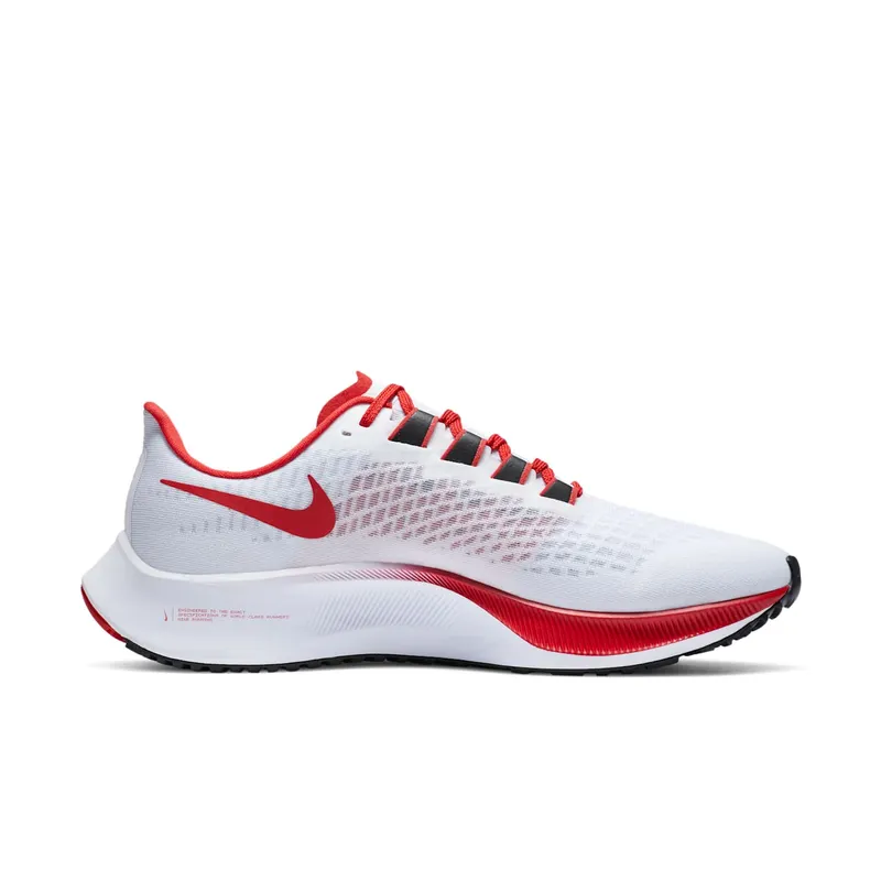 Nike Air Zoom Pegasus 37 Georgia White/Pure Platinum-University Red-Black (CZ5381-100)