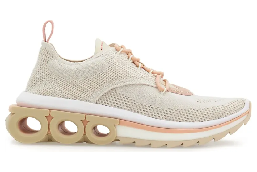 Ferragamo Gancini sneakers met vlakken – Grijs (768702)