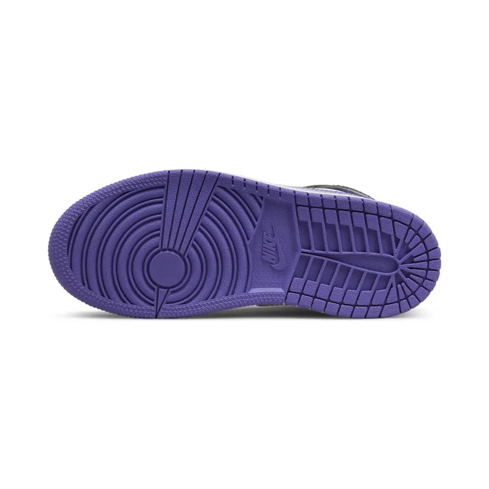 Air Jordan 1 Mid Black Dark Iris (PS) (640734-095)