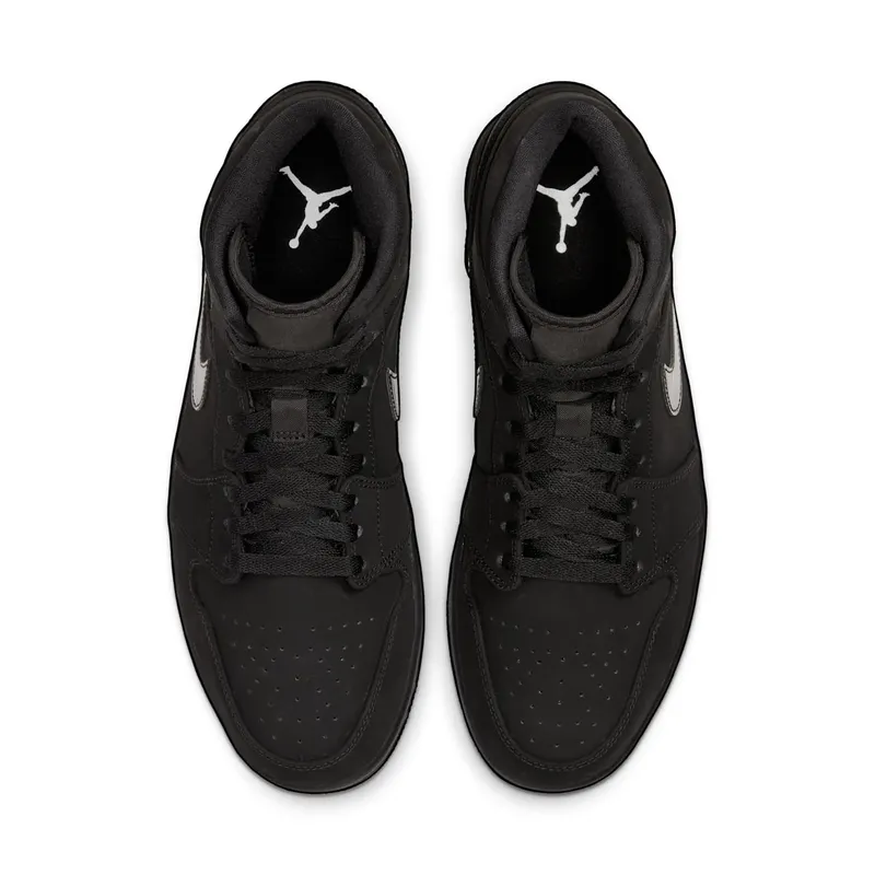 Jordan 1 Mid Triple Black (2020) Black/Black (554724-056)