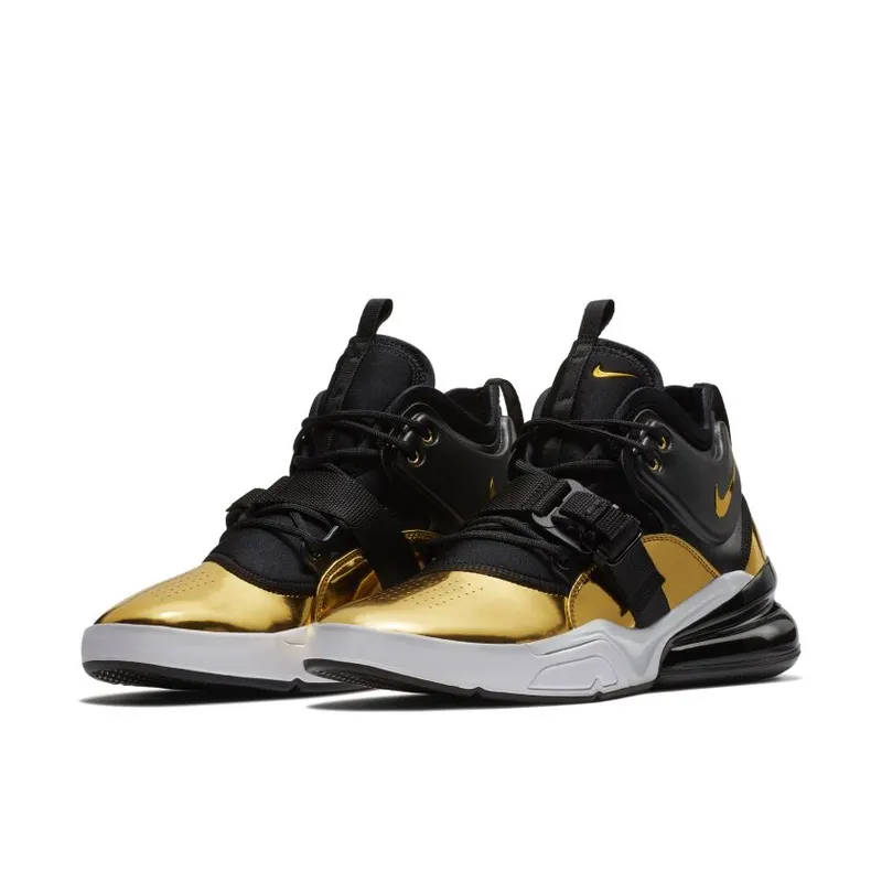 Nike Air Force 270 Think 16 (Gold Standard) Metallic Gold/Black-White (AT5752-700)
