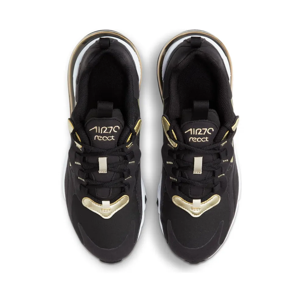 Nike Air Max 270 React Black Metallic Gold Star (BQ0103-018)