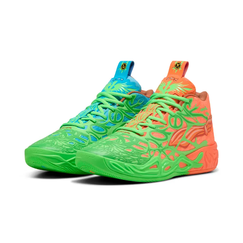 Puma HOOPS x TMNT MB.04 LM “Fluro Green Pes / Puma Green / Bright Aqua / Orange Glow” (311307_01)