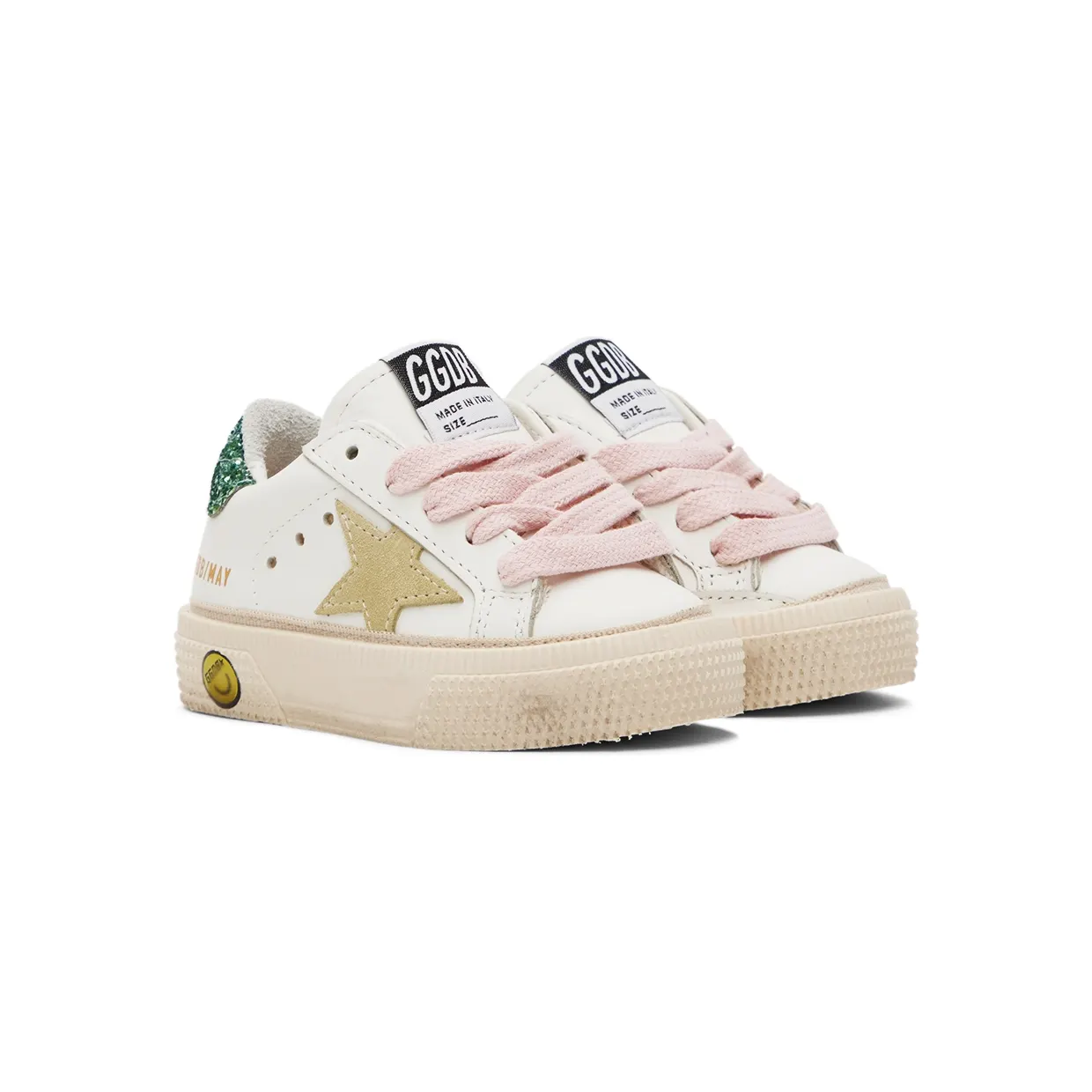 Golden Goose Baby White May Sneakers (GJF00112.F003302.11241) (4)