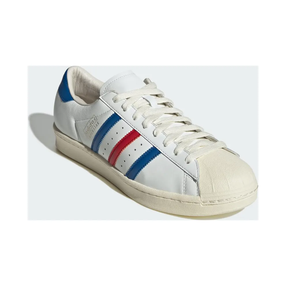 adidas Superstar Vintage White Blue Better Scarlet Made in Germany (JQ6345)