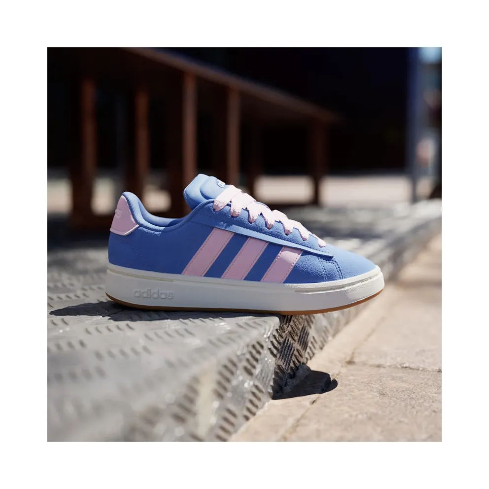 adidas Grand Court Alpha “Blue Fusion / Clear Pink / Gum” (JQ3002)