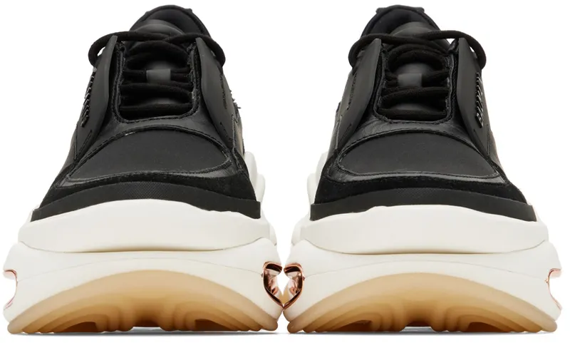 Balmain Black Leather & Suede B-Bold (XN1VI541LSHD)