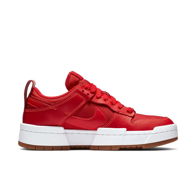 Nike Dunk Low Disrupt Red Gum (W) Gym Red/Summit White-Gum Medium Brown (CK6654-600)