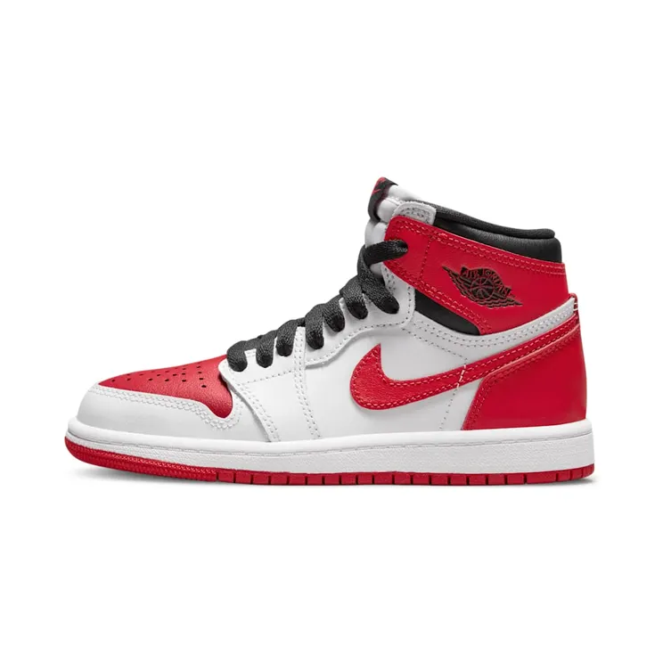 Jordan 1 Retro High OG Heritage (PS) – “White / Black / University Red” (AQ2664-161)