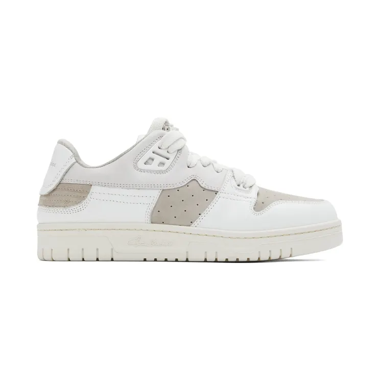 Acne Studios White Leather Low Top Sneakers (AD0493-)